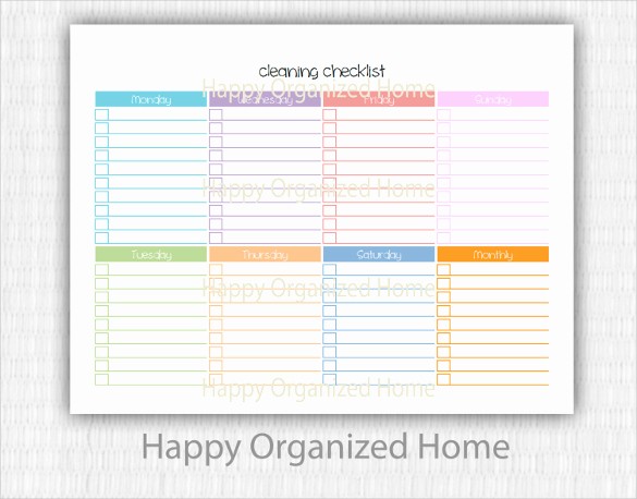 Free Editable Cleaning Schedule Template New Editable Cleaning Schedule Template