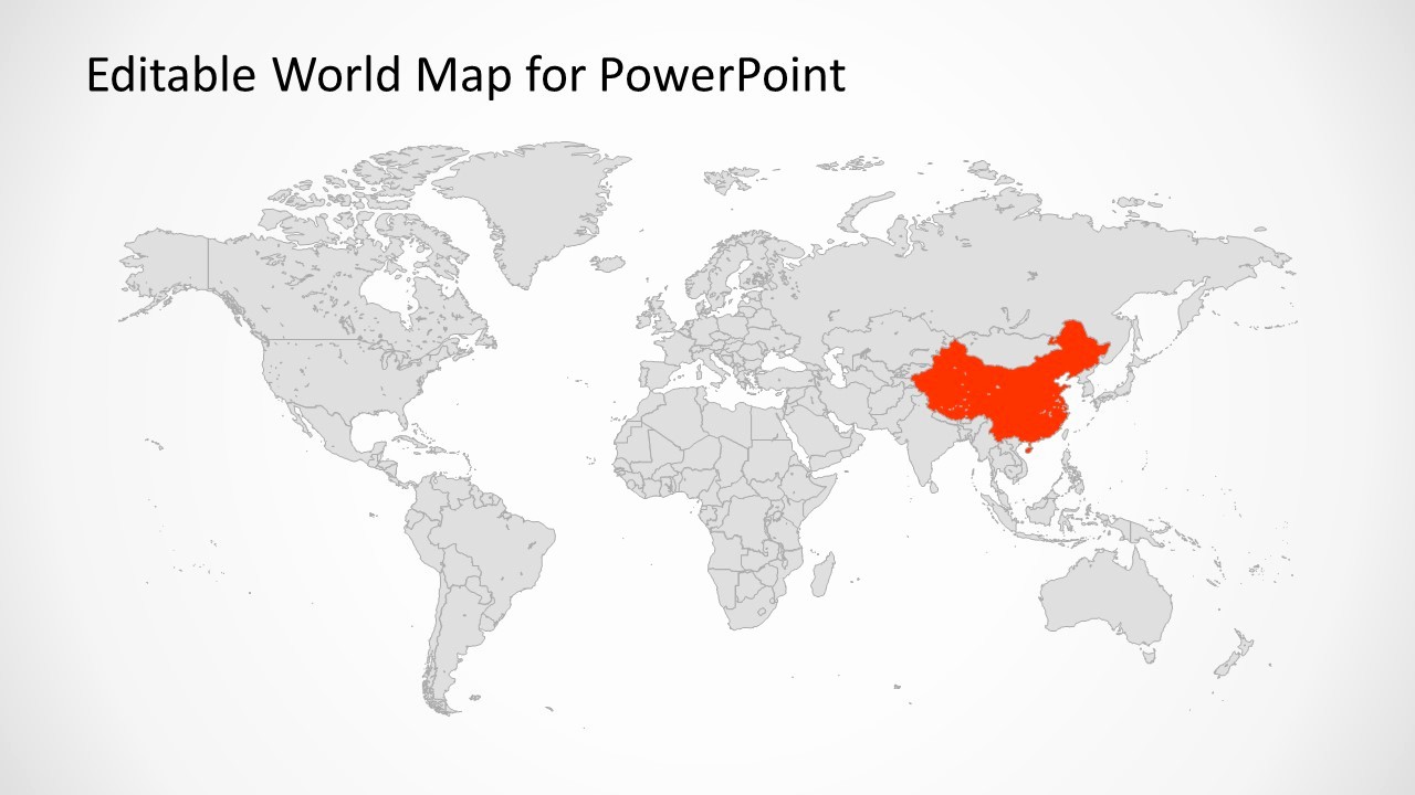 Free Editable Maps Of Usa Awesome Editable Worldmap for Powerpoint Slidemodel