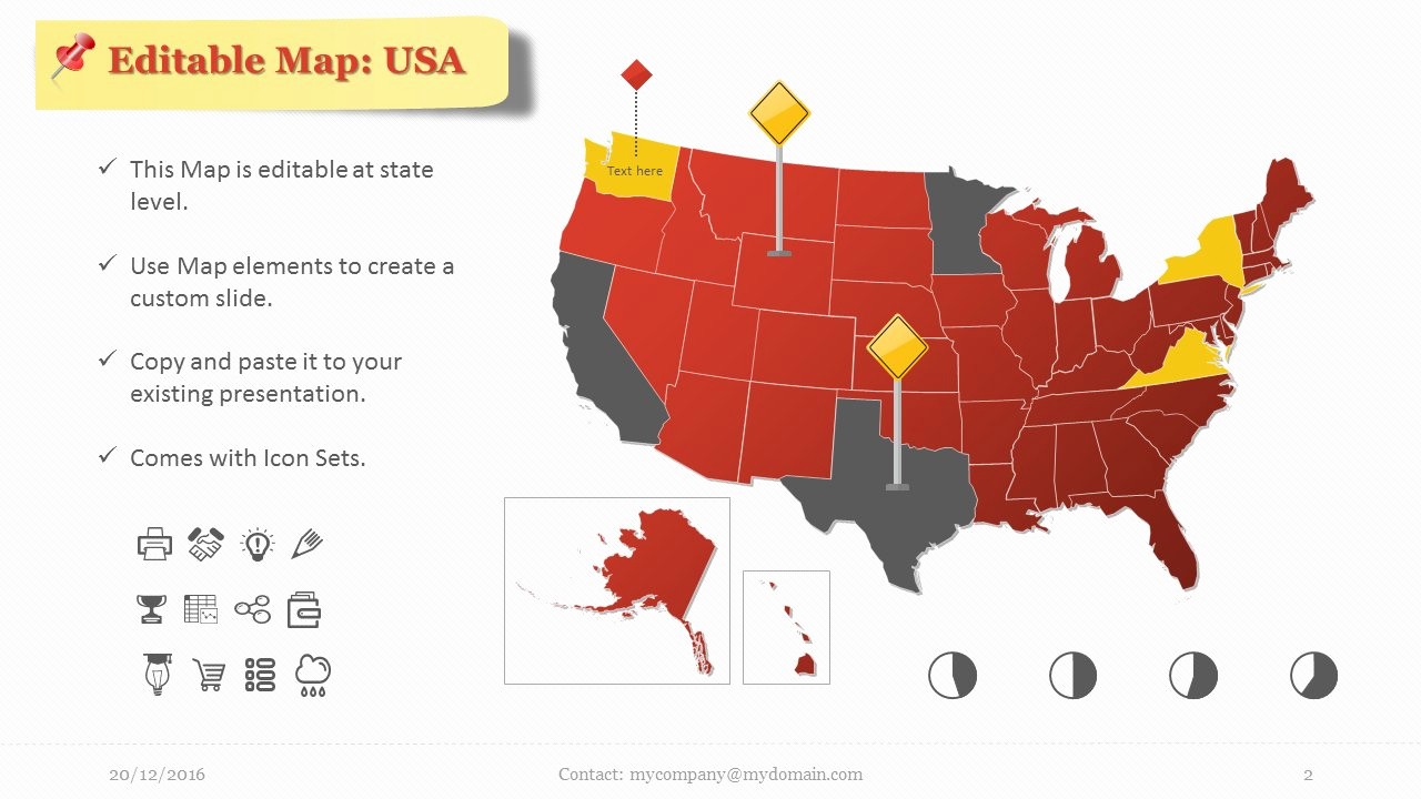 Free Editable Maps Of Usa New Editable Usa Map with Elements Pp Presentation Templates
