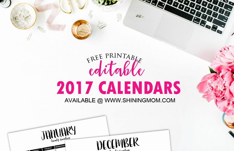 Free Editable Printable Calendar 2017 Awesome Free Printable Fully Editable 2017 Calendar Templates In
