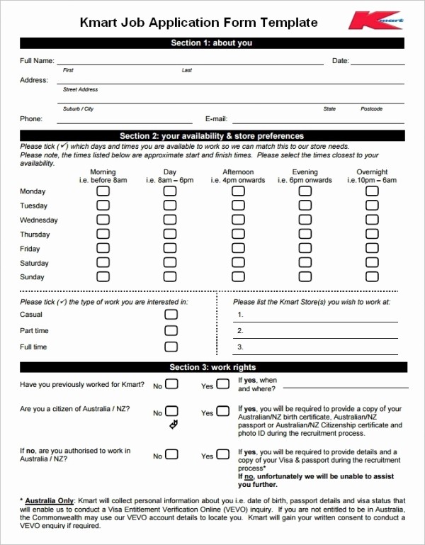 Free Employment Application form Download Awesome Job Application Template 19 Examples In Pdf Word