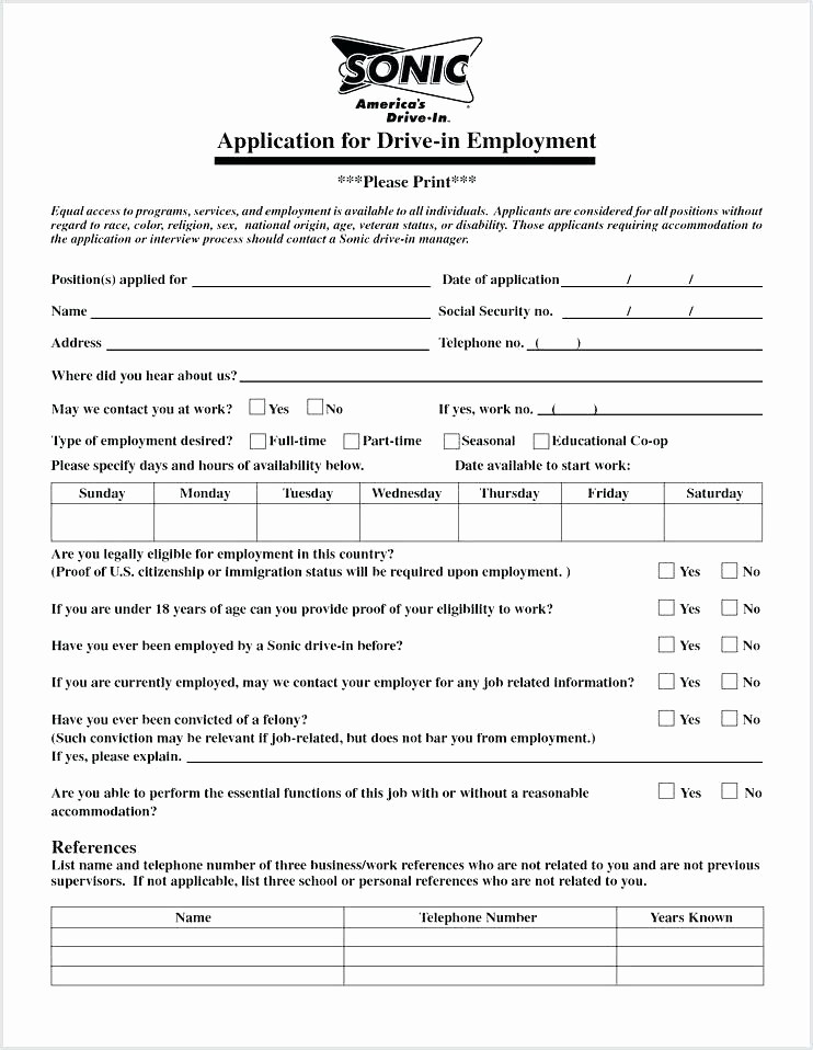 Free Employment Application form Download Best Of Employee Application form Template Free Luxury Best
