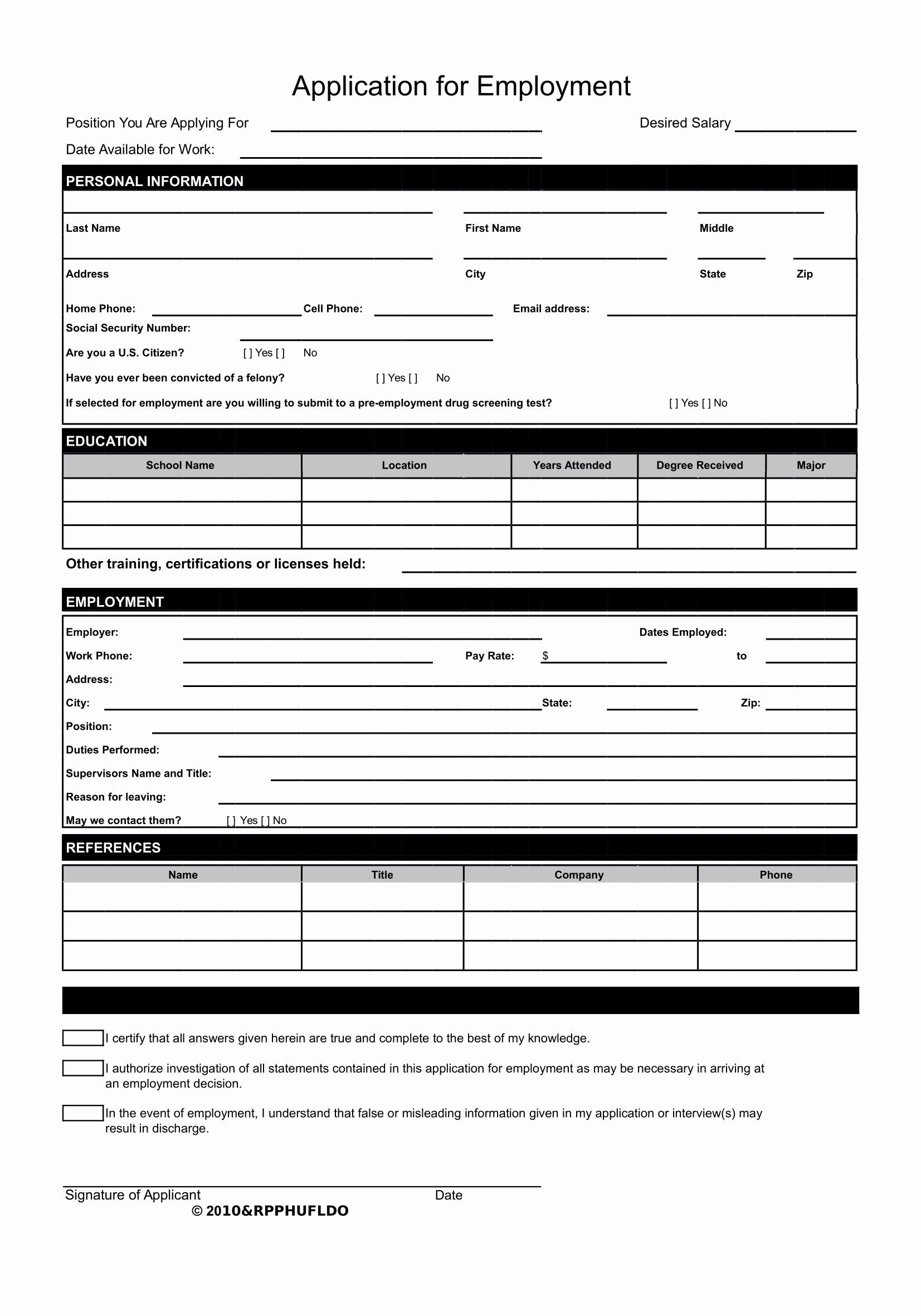 Free Employment Application form Download Best Of Job Application Letter Sample Download Free Business