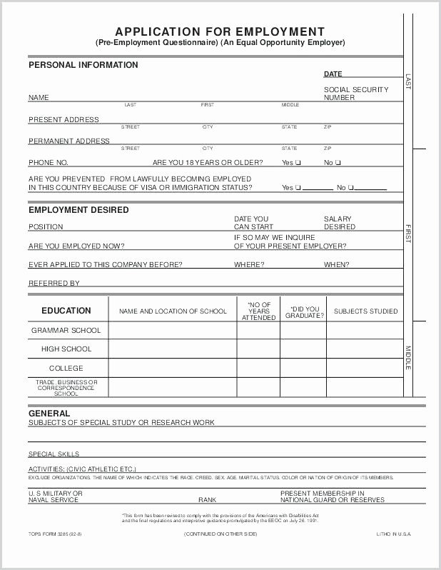 Free Employment Application form Download Luxury Resume Template In Word Templates Best Free Job