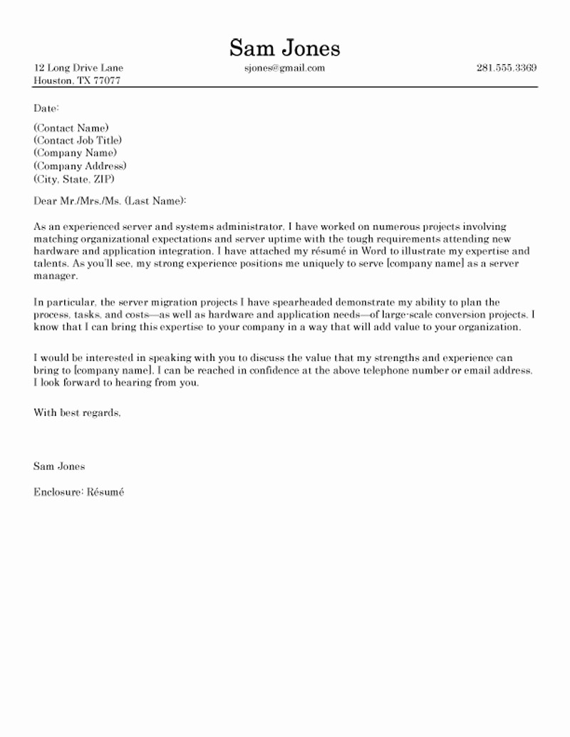 Free Examples Of Cover Letter Elegant Cover Letter Samples Download Free Cover Letter Templates
