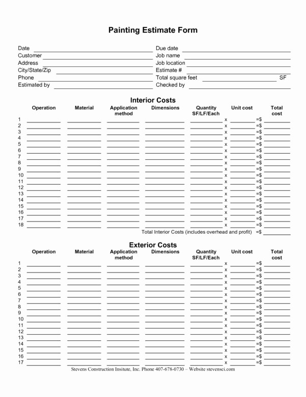 Free Excel Cost Estimate Template Lovely Estimating Spreadsheet Template Spreadsheet Templates for