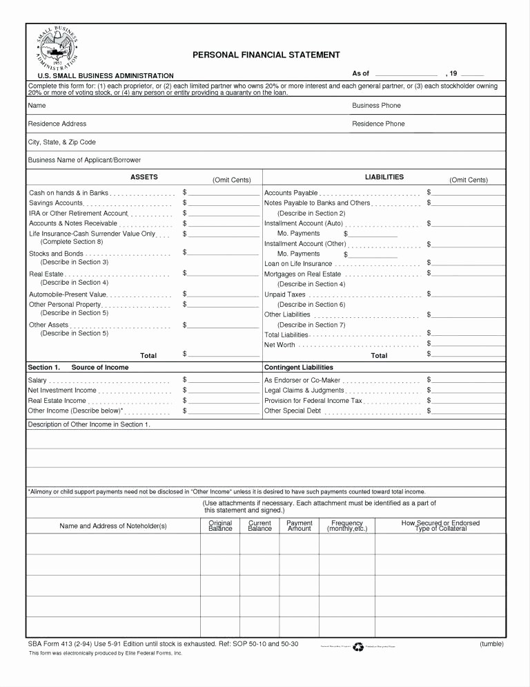 Free Excel Financial Statement Templates New In E Statement Template 9 Free Excel Documents Download