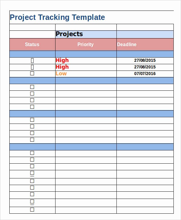 Free Excel Project Tracking Templates New Project Tracker Excel 5 Free Excel Documents Download