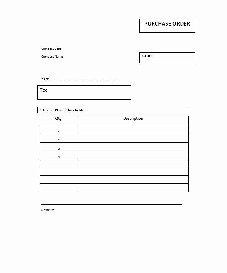 Free Excel Purchase order Template Awesome 37 Free Purchase order Templates In Word &amp; Excel