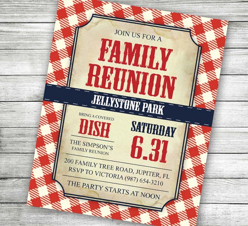 Free Family Reunion Flyer Template Fresh 35 Family Reunion Invitation Templates Psd Vector Eps