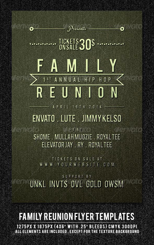 Free Family Reunion Flyer Template Unique Family Reunion Flyer Template