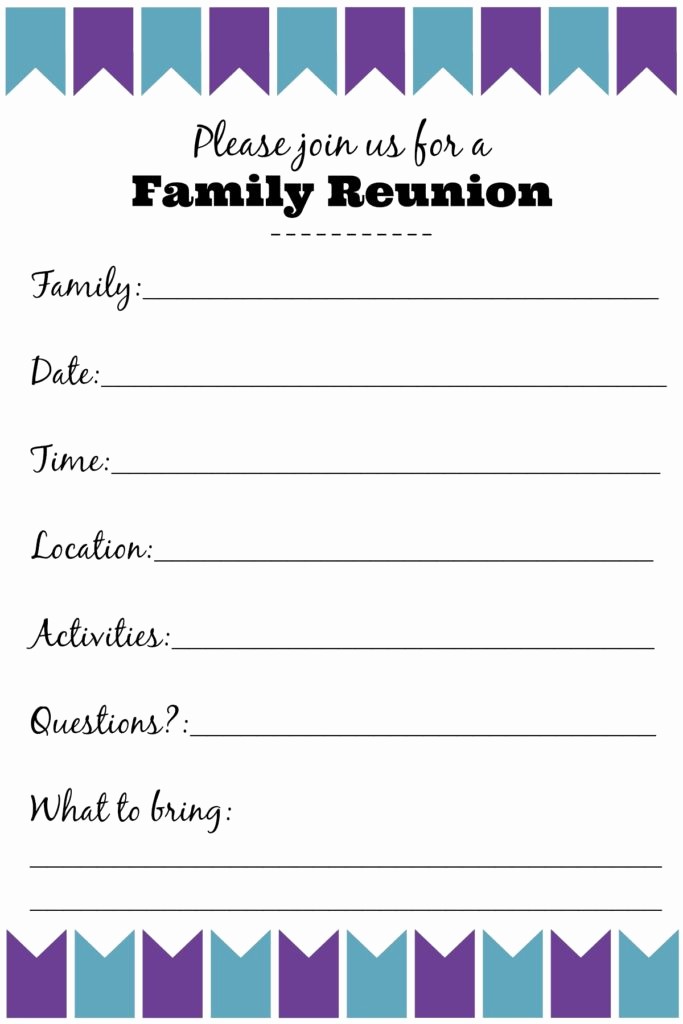 Free Family Reunion Flyer Templates Best Of Family Reunion Invitation Templates Ginny S Recipes &amp; Tips