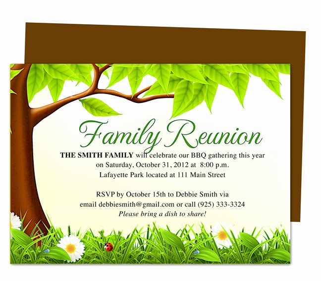 Family Reunion Flyer Template