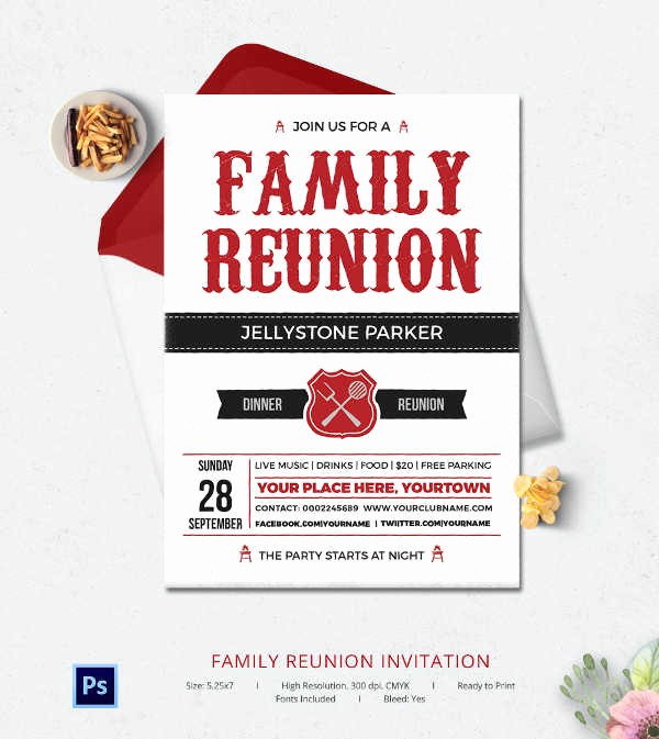 Free Family Reunion Flyers Templates Best Of 32 Family Reunion Invitation Templates Free Psd Vector