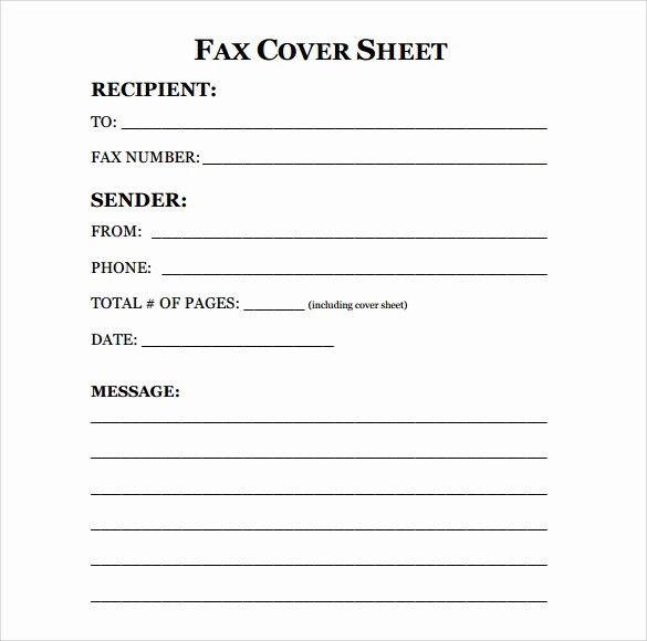 Free Fax Cover Letter Template Inspirational 11 Sample Fax Cover Sheets