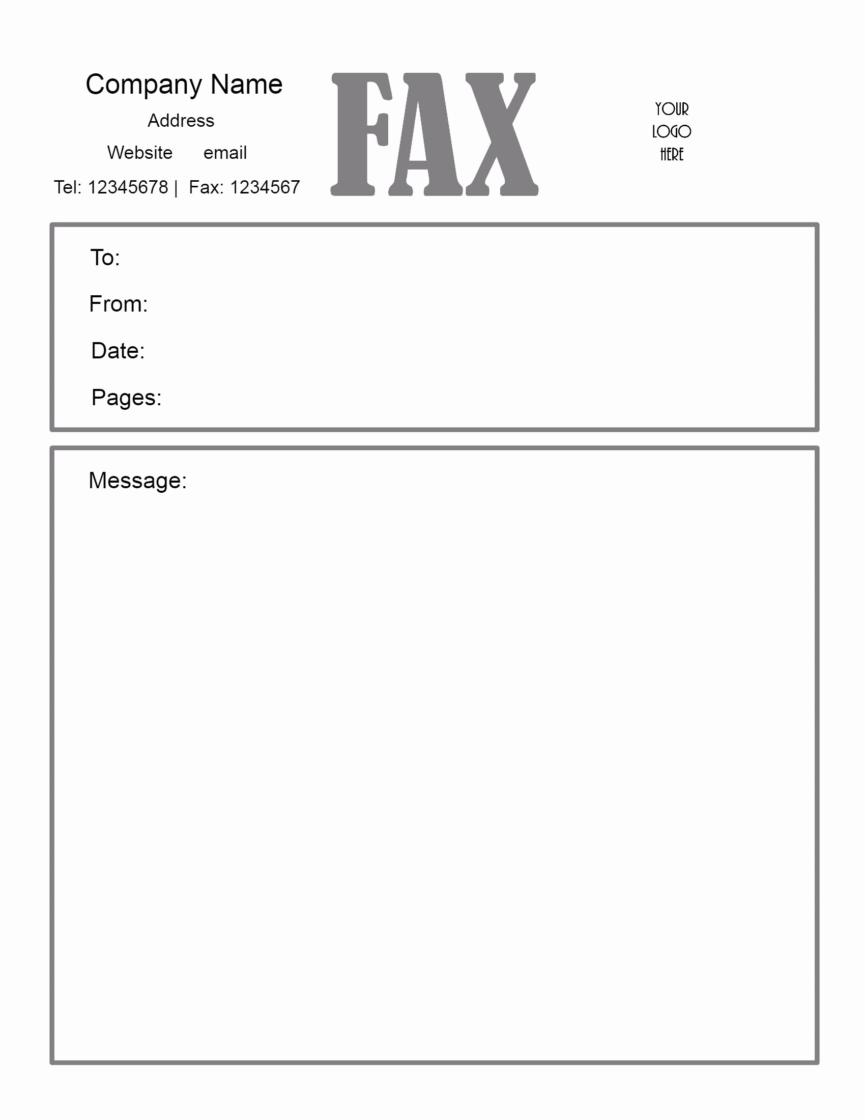 Free Fax Cover Letter Template Luxury Free Fax Cover Letter Template