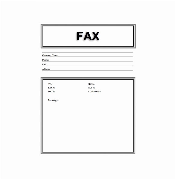 Free Fax Cover Letter Template Unique 7 Fax Cover Letter Templates Free Sample Example