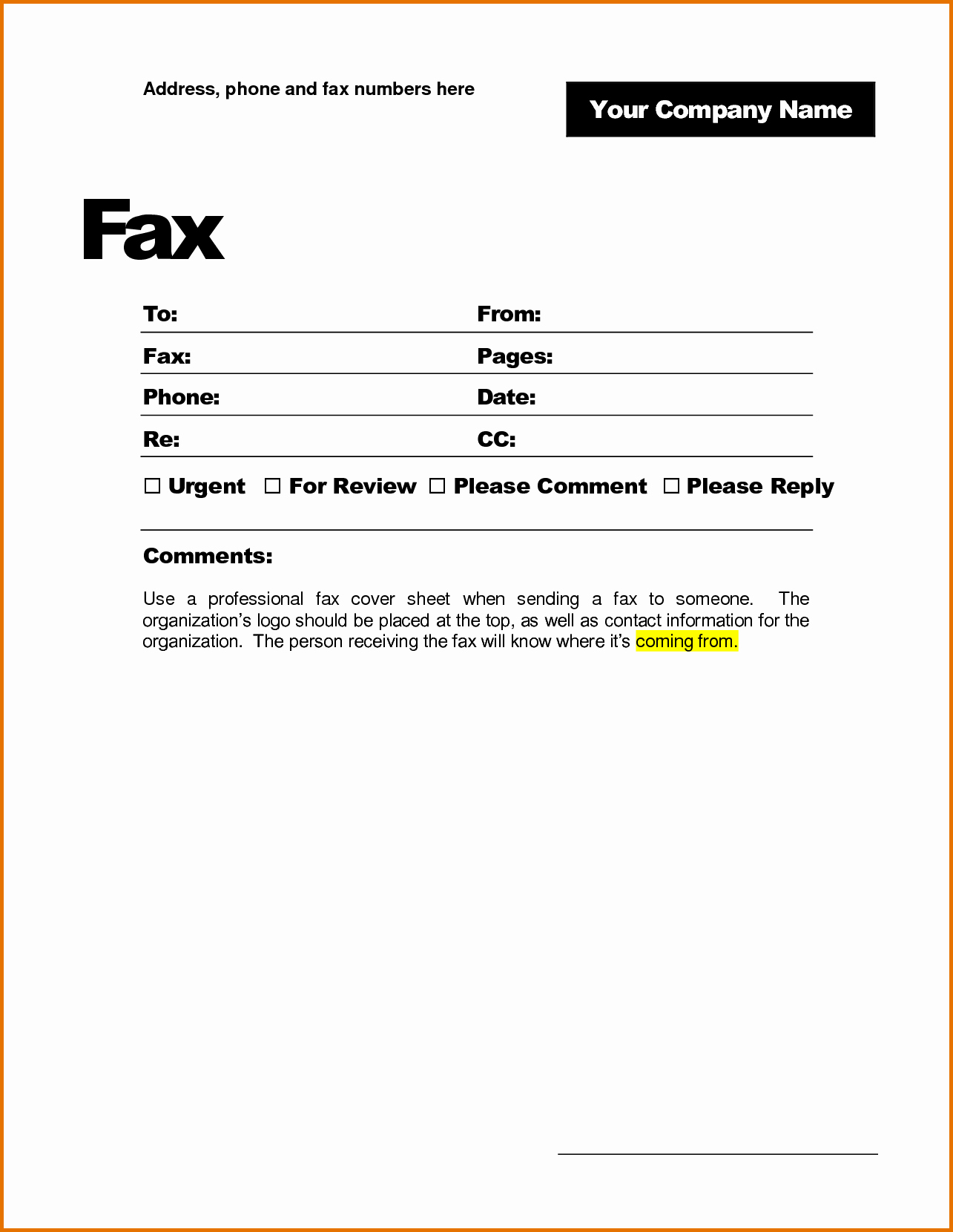 Free Fax Cover Sheet Templates Elegant 4 Printable Fax Cover Sheetsreference Letters Words