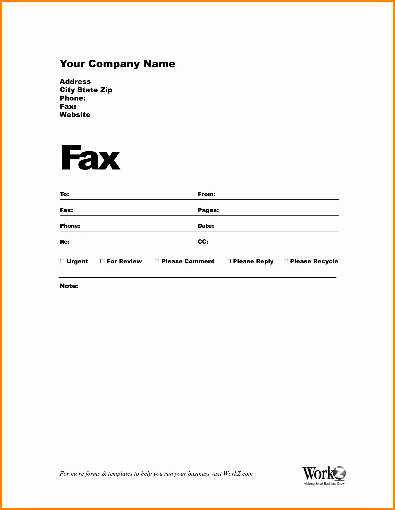 Free Fax Cover Sheet Templates Elegant 7 Blank Fax Cover Sheet Template Word Best Ideas Fax