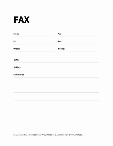Free Fax Cover Sheets Download Inspirational Free Fax Cover Sheet Templates Fice Fax or Virtualpbx