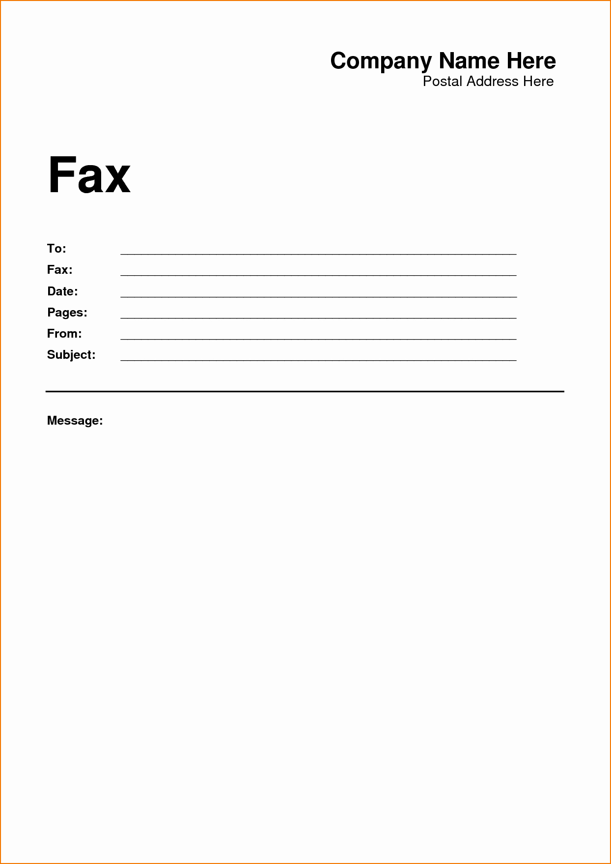 Free Fax Cover Sheets Templates Fresh 4 Printable Fax Cover Sheet Template