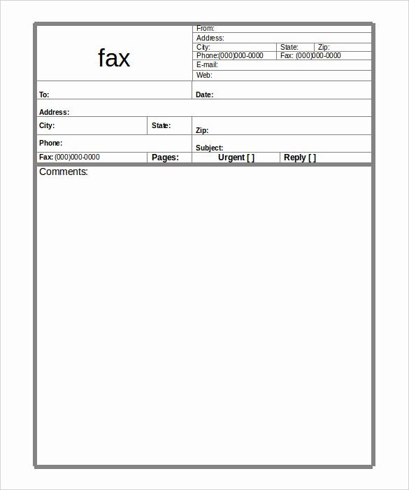Free Fax Templates for Word Elegant 7 Basic Fax Cover Sheet Templates Free Sample Example