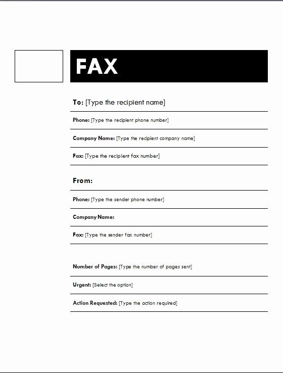 Free Fax Templates for Word Lovely Sample Fax Cover Sheet Template Word