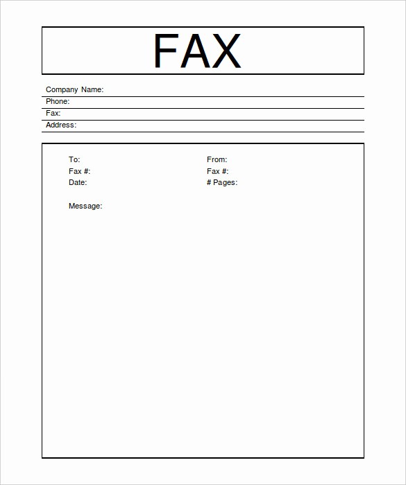 Free Fax Templates for Word New Business Fax Cover Sheet – 10 Free Word Pdf Documents
