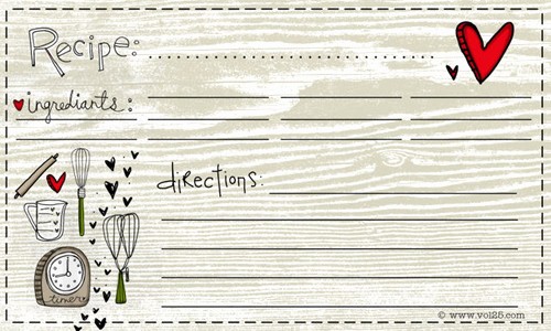 Free Fillable Recipe Card Template New 25 Free Printable Recipe Cards Home Cooking Memories