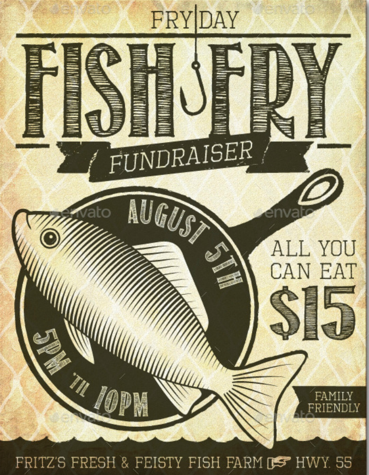 Free Fish Fry Flyer Template Inspirational 14 Restaurant Fundraising Flyer Designs &amp; Templates Psd