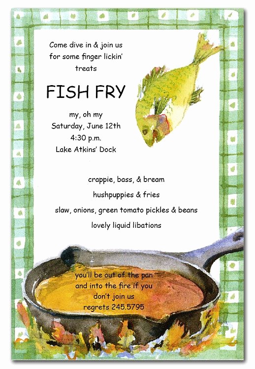 Free Fish Fry Flyer Templates Elegant Invitations Free Fish Fry