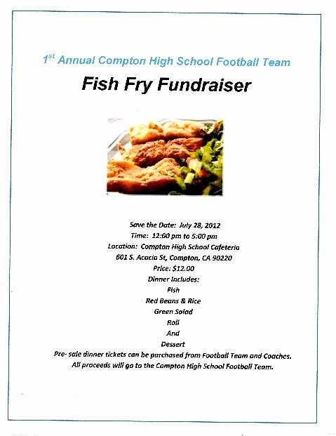 Free Fish Fry Flyer Templates New Pton High Alumni events News