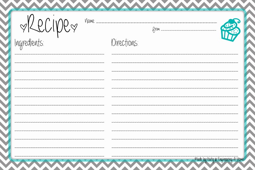 Free Full Page Recipe Templates Beautiful 8 Best Of Printable Recipe Cards whole Page Free