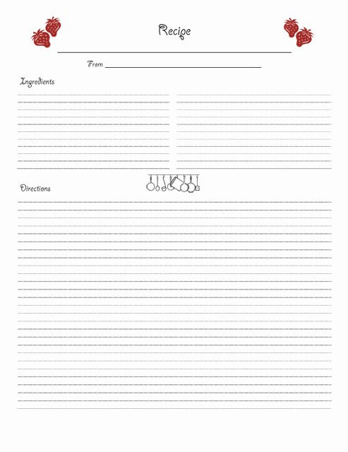 post printable recipe cards whole page