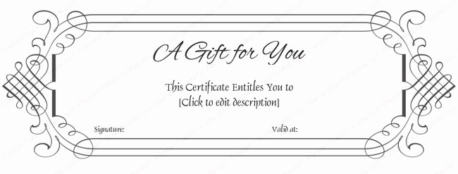Free Gift Card Template Word Awesome Simple Gift Certificate Template Word T Certificate