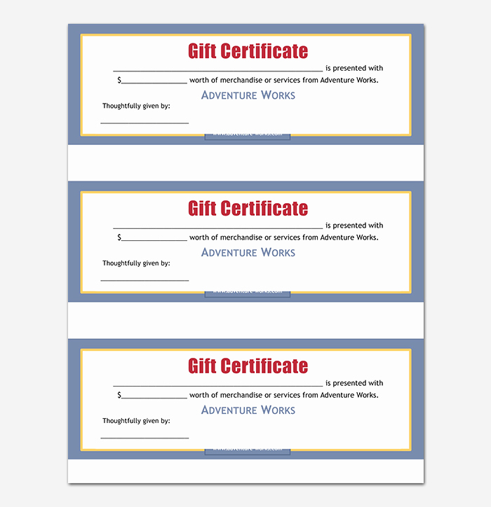 Free Gift Card Template Word New 44 Free Printable Gift Certificate Templates for Word &amp; Pdf