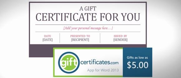 Free Gift Card Template Word New Free Certificate Template for Microsoft Word Gift Card