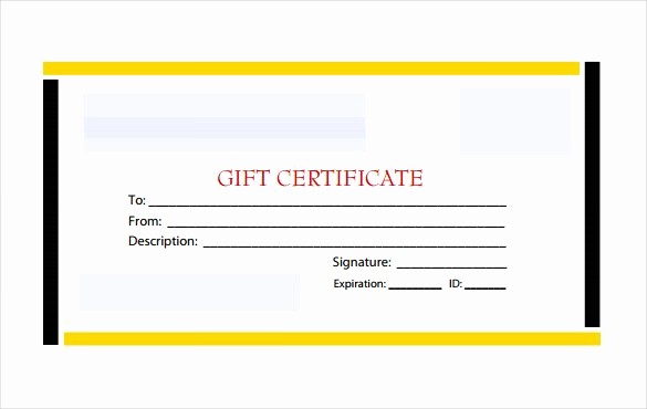 Free Gift Certificate Template Pdf Beautiful 30 Blank Gift Certificate Templates Doc Pdf