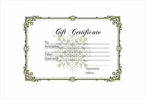 Free Gift Certificate Template Pdf Best Of 30 Blank Gift Certificate Templates Doc Pdf