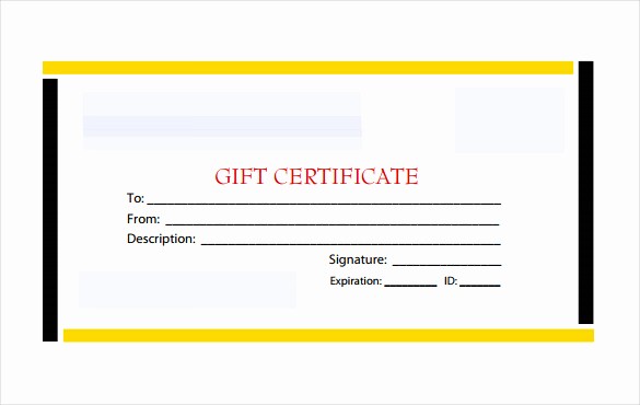 Free Gift Certificate Template Pdf Elegant Blank Gift Certificate Template – 13 Free Word Pdf