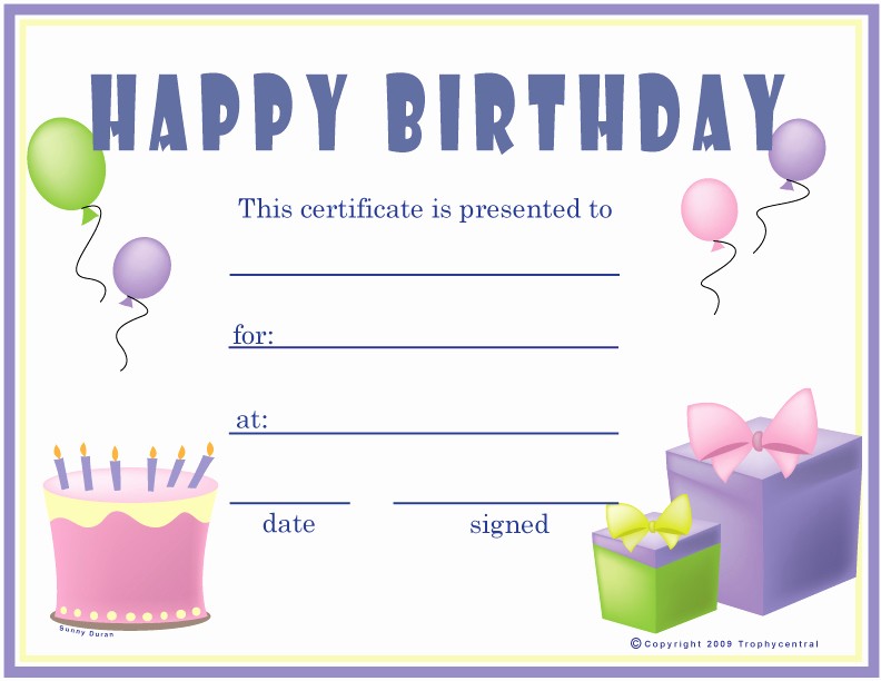 Free Gift Certificates to Print Best Of 6 Best Of Birthday Printable Gift Certificates