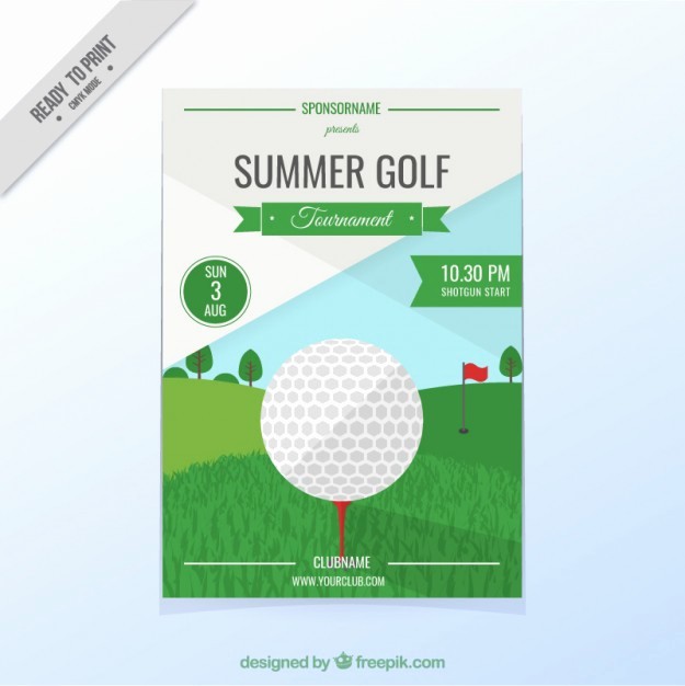 Free Golf Outing Flyer Template New Golf tournament Flyer Vector