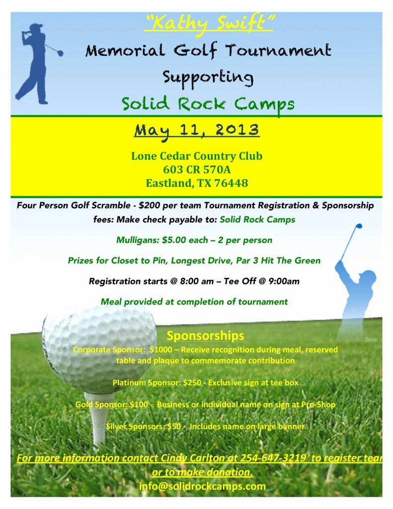 Free Golf Outing Flyer Template New Kathy Swift Memorial Golf tournament May 11