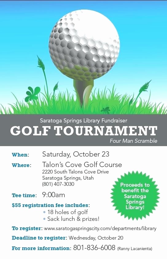 Free Golf Outing Flyer Template Unique Template for Fundraiser Flyer – Helenamontanafo