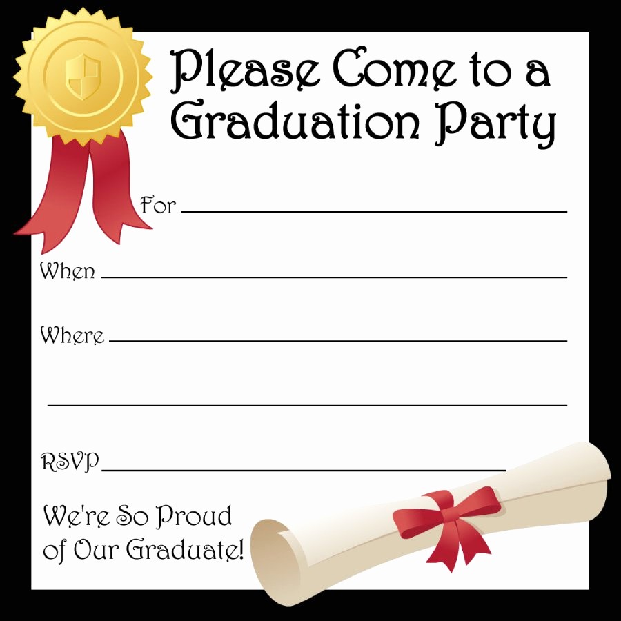 Free Graduation Party Invitation Templates Lovely 40 Free Graduation Invitation Templates Template Lab