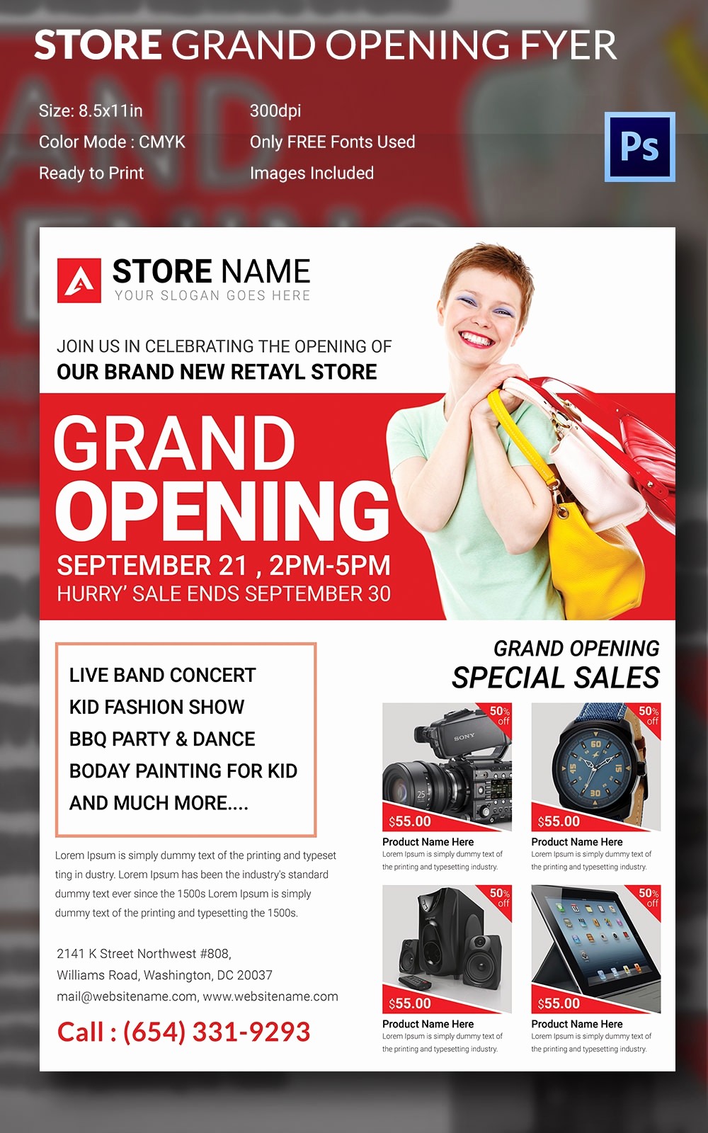 Free Grand Opening Flyer Template Luxury Grand Opening Flyer Template 34 Free Psd Ai Vector