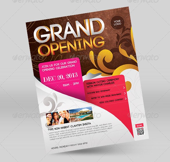 Free Grand Opening Flyer Template Unique 41 Grand Opening Flyer Template Free Psd Ai Vector