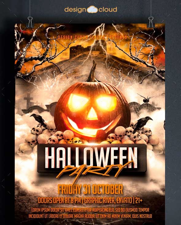 Free Halloween Party Flyer Templates Elegant 45 Best Halloween Psd Party Flyer Templates 2016
