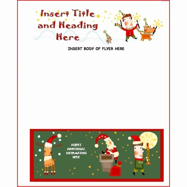 Free Holiday Flyer Templates Word Luxury Christmas Flyer Template Free Microsoft Templates