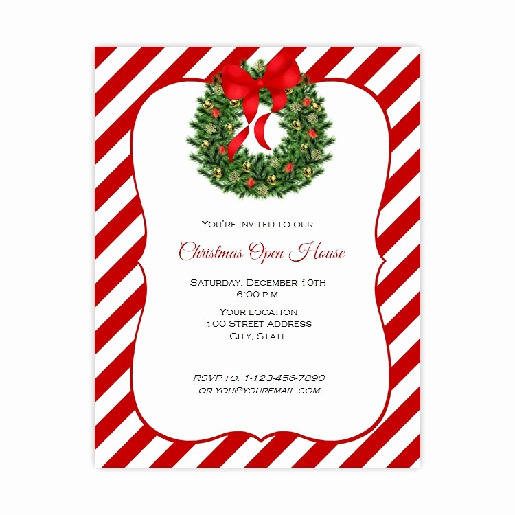 Free Holiday Flyer Templates Word Luxury Christmas Open House Flyer Template Free Templates Data
